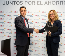 LG Electronics presentó ayer su acuerdo con Gas Natural Fenosa