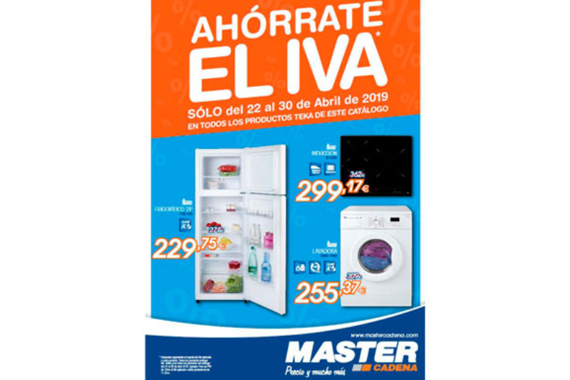 nueva promocin sin iva de master cadena en los productos teka nueva promocin sin iva de master cadena en los productos teka