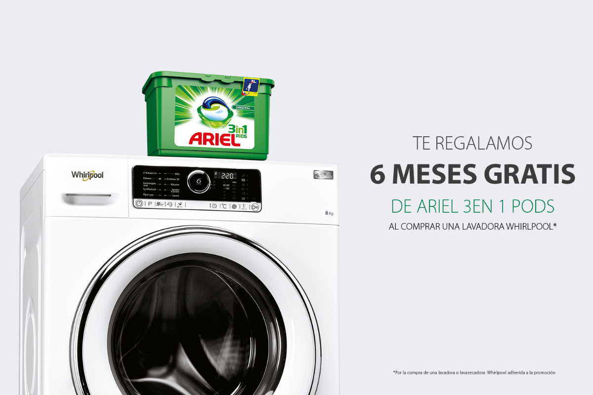 whirlpool regala seis meses de detergente ariel whirlpool regala seis meses de detergente ariel