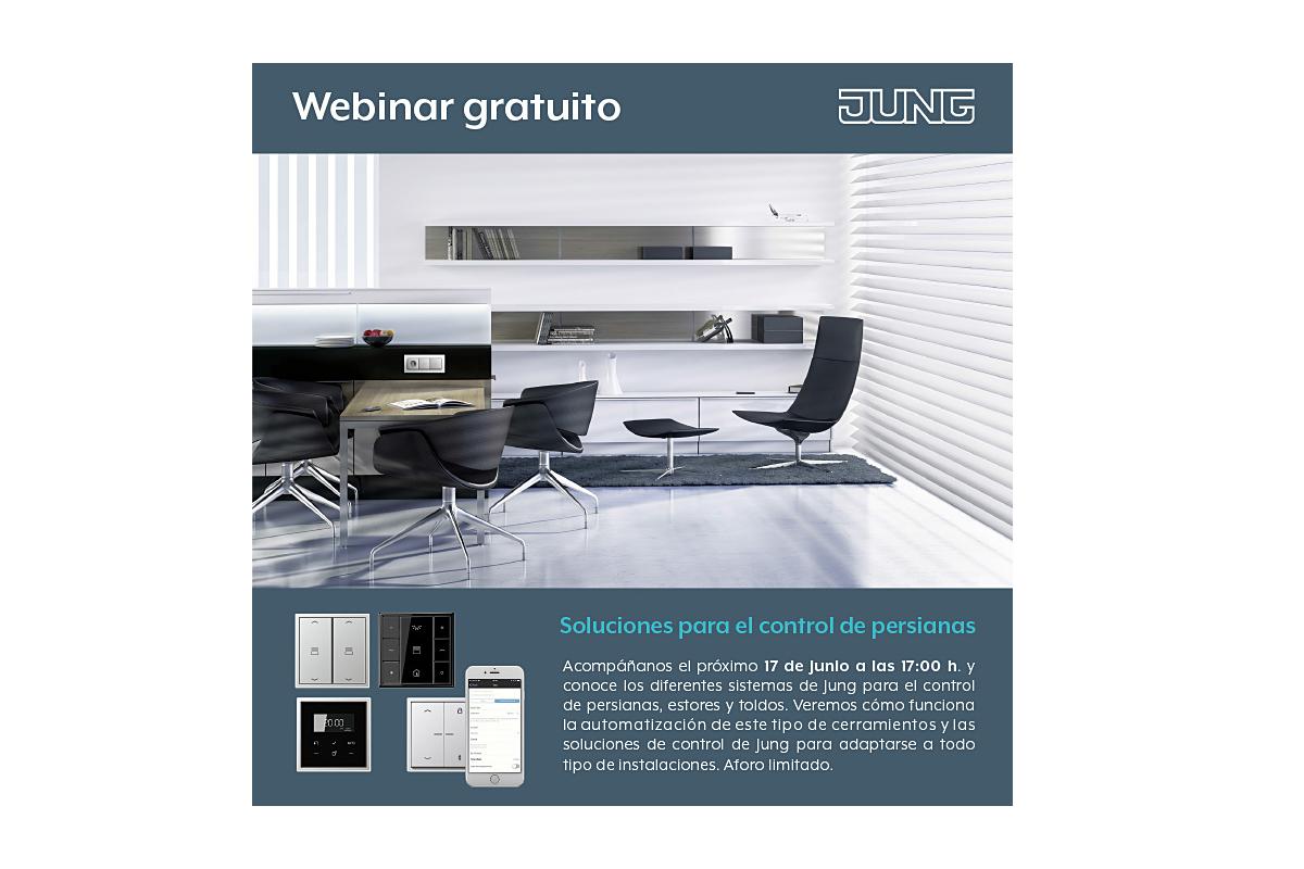 jung te ofrece un nuevo webinar sobre soluciones para el control de persianas jung te ofrece un nuevo webinar sobre soluciones para el control de persianas