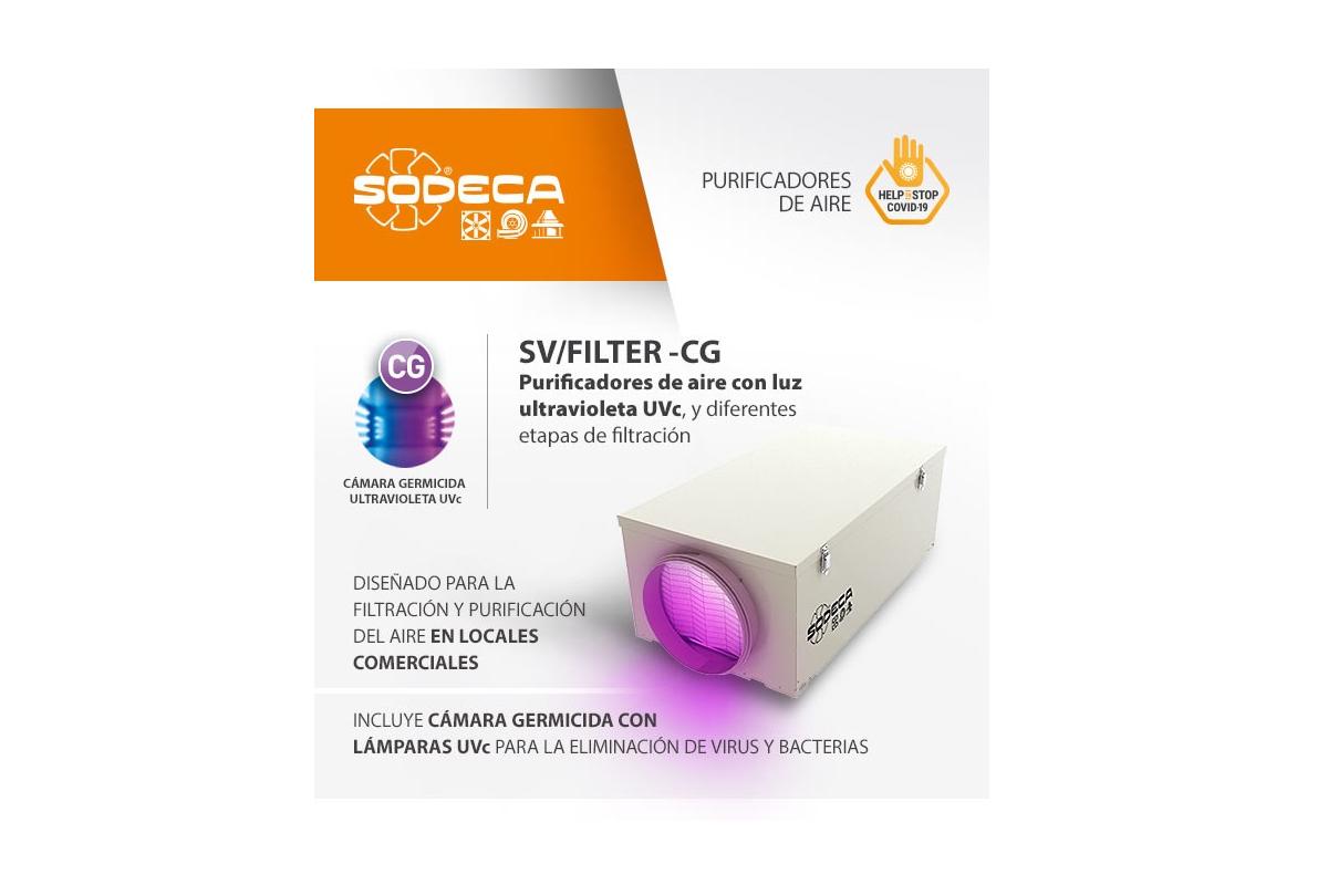 svfiltercg purificadores de aire con cmara germicida uvc de sodeca svfiltercg purificadores de aire con cmara germicida uvc de sodeca