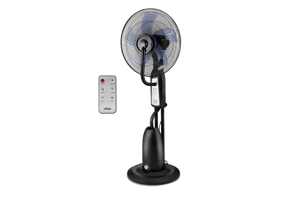combate el calor con el nuevo ventilador nebulizador de pie de ufesa combate el calor con el nuevo ventilador nebulizador de pie de ufesa
