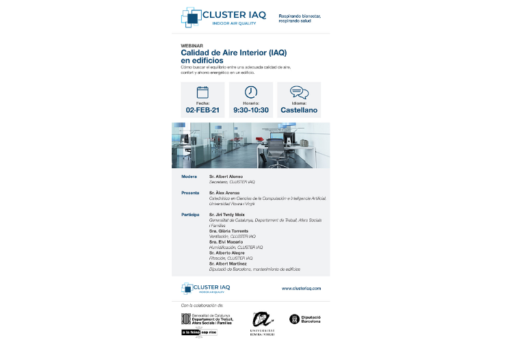 el cluster iaq prepara un webinar sobre la calidad del aire interior en edificios el cluster iaq prepara un webinar sobre la calidad del aire interior en edificios
