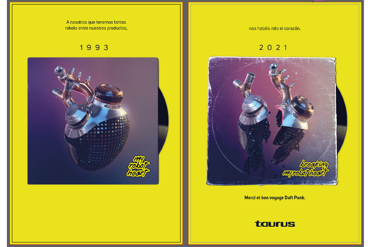 taurus homenajea a daft punk por sus 28 aos de historia tras su separacin taurus homenajea a daft punk por sus 28 aos de historia tras su separacin
