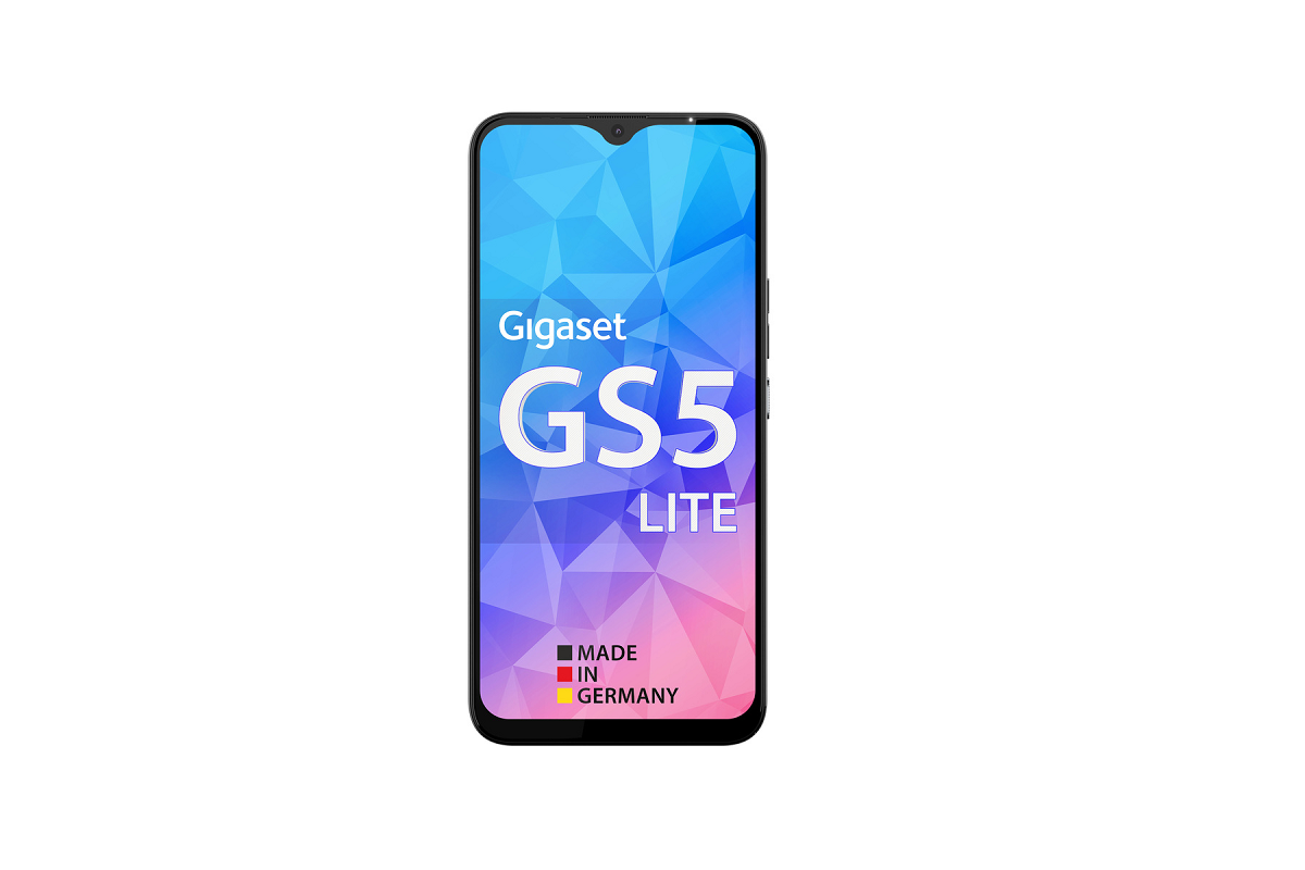 LCEHTOGYE Cover E Pellicola In Vetro Temperato Per Gigaset GS5 Lite - Custodia Morbida TPU Sottile, Nero - 2