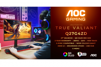 Descubre AOC Q27G4ZD, el monitor QD-OLED con 1000 nits de brillo y 280 Hz