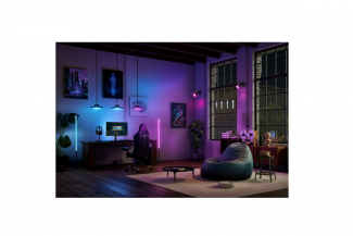 La iluminación se expande más allá del monitor con AmbiSpace de Philips Evnia