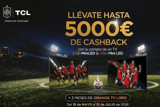 El fútbol se vive mejor a lo grande: hasta 5.000&euro; de cashback para dar el salto con TCL