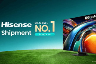 Hisense lidera el mercado mundial de televisores de 100 pulgadas o más