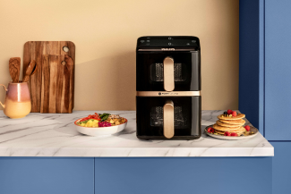 Philips Airfryer Doble Cesta Vertical Serie 4000: doble de capacidad en menos espacio