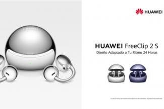 HUAWEI FreeClip 2 S, diseño icónico y estuche de carga con acabado metálico brillante