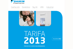daikin lanza su nueva tarifa de precios 2013 daikin lanza su nueva tarifa de precios 2013