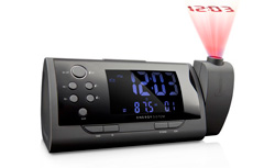 una radio despertador proyecta la hora en 360 una radio despertador proyecta la hora en 360