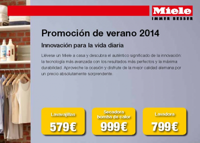 este verano miele acerca su calidad al usuario con una nueva promocin este verano miele acerca su calidad al usuario con una nueva promocin