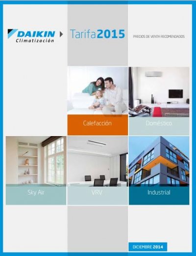 llega la nueva tarifa de precios 2015 de daikin llega la nueva tarifa de precios 2015 de daikin