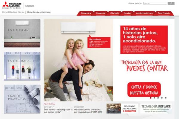 Mitsubishi Electric renueva su página web